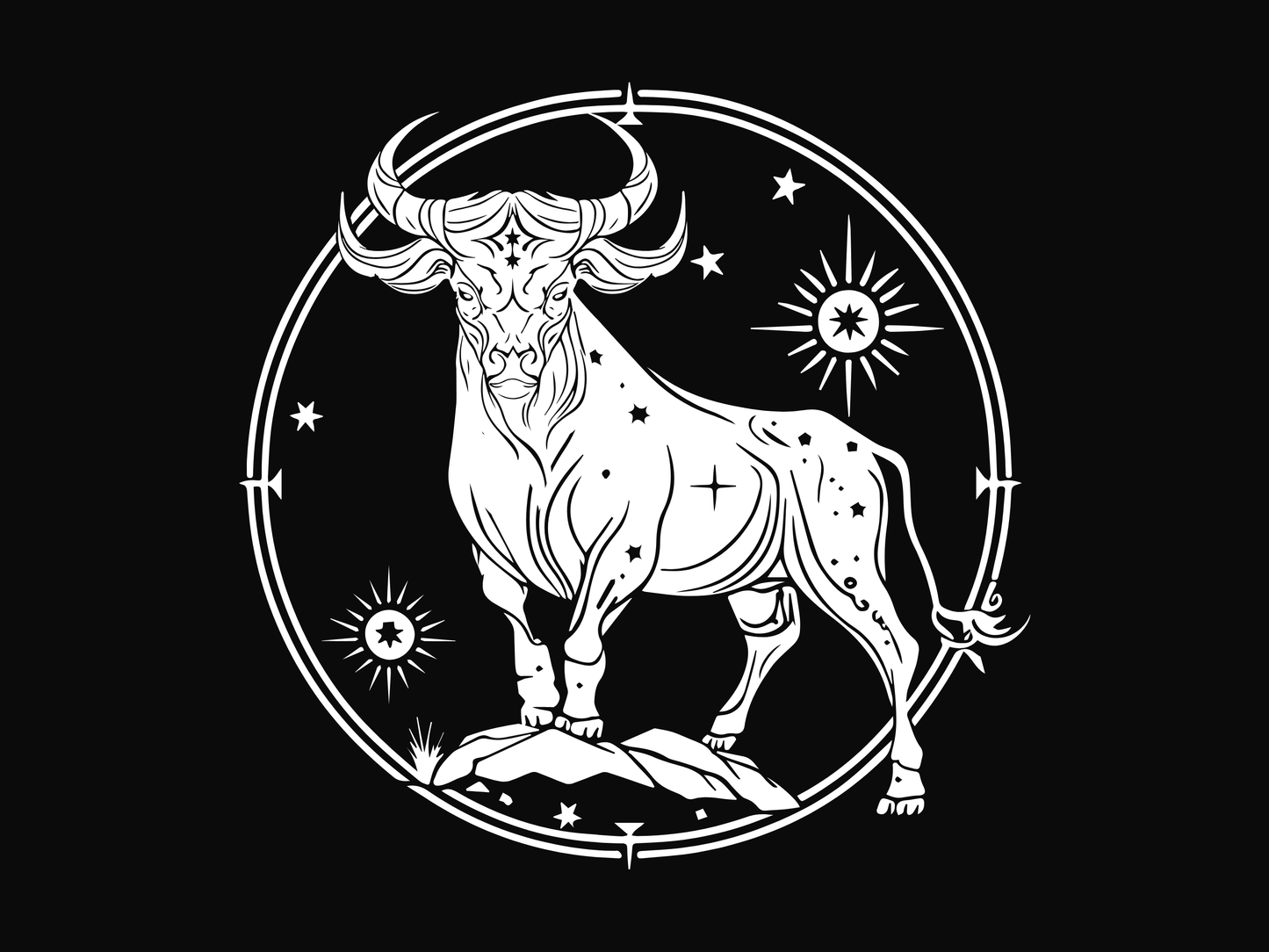 Zodiac Taurus T-shirt, unisex W