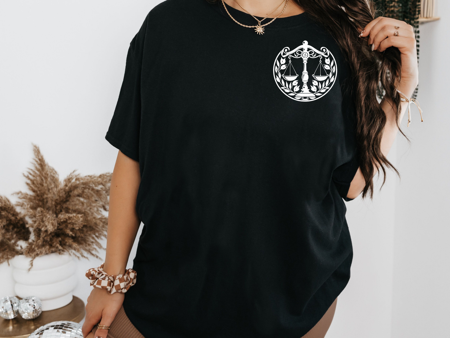 Zodiac Libra T-shirt, unisex W